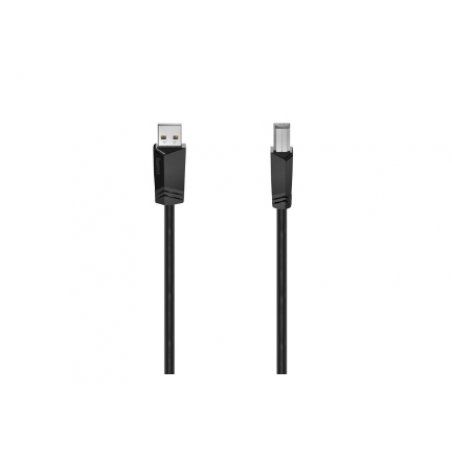 Hama USB-A to USB-B Cable, USB 2.0, 3 Metre, Black