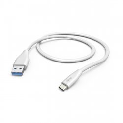 Hama USB-A to USB-C Quick Charging Cable, USB 2.0, 1.5 Metre, White