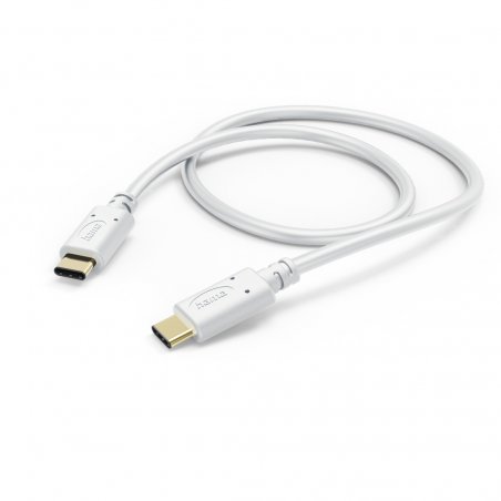 Hama USB-C to USB-C Quick Charging Cable, USB 2.0, 1.5 Metre, White
