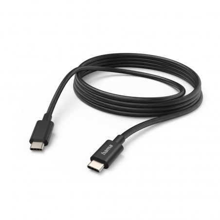 Hama USB-C to USB-C Quick Charging Cable, USB 2.0, 3 Metre, Black