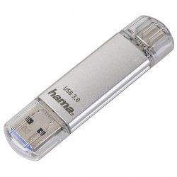 Hama C-Laeta lecteur USB flash 16 Go USB Type-A / USB Type-C 3.2 Gen 1 (3.1 Gen 1) Argent