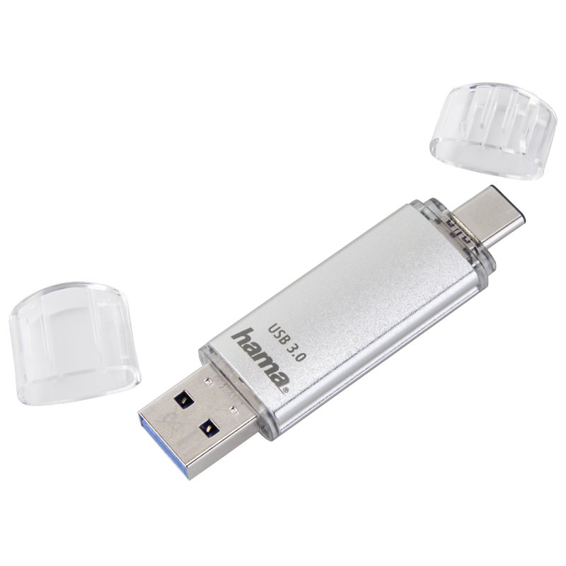 Hama C-Laeta USB flash drive 256 GB USB Type-A / USB Type-C 3.2 Gen 1 (3.1 Gen 1) Silver