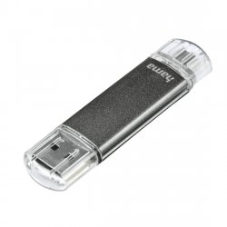 Hama Laeta Twin USB flash drive 128 GB 2.0 Grey