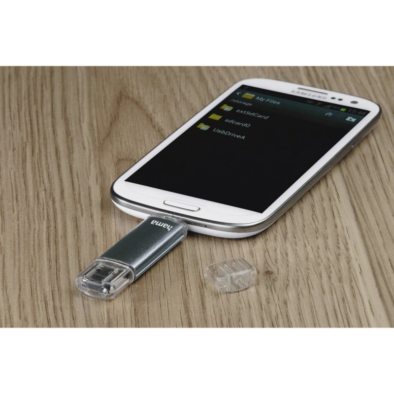 Hama Laeta Twin USB flash drive 128 GB 2.0 Grey