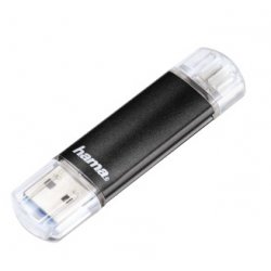Hama Laeta Twin, 64GB USB flash drive USB Type-A / Micro-USB 3.2 Gen 1 (3.1 Gen 1) Black