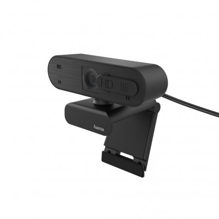 HamaC-600 Pro FHD Webcam with Mic, 1080p, 30fps, Auto-Focus, Lighting Adjustment, Stand/Clamp