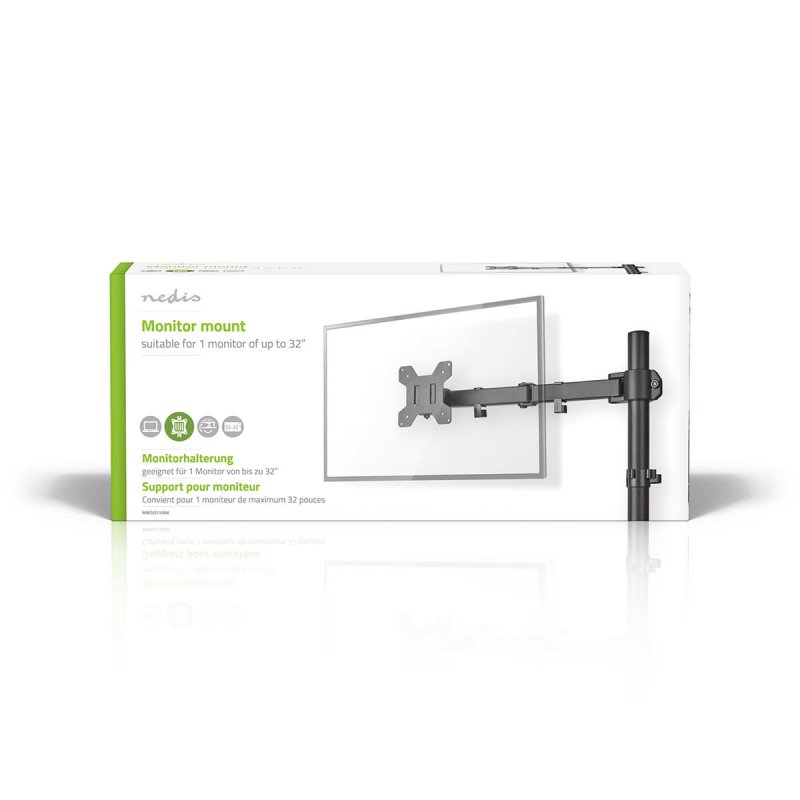 Nedis MMSIS110BK support d'écran plat pour bureau 81,3 cm (32") Noir
