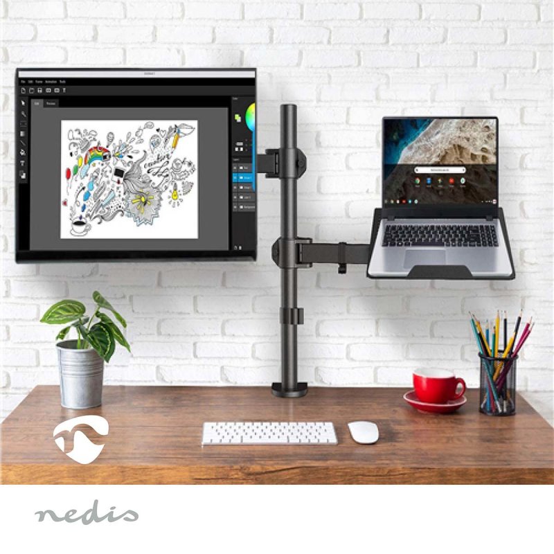 Nedis MMSISNB110BK support d'écran plat pour bureau 81,3 cm (32") Noir