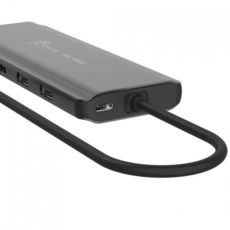 j5create JCD398 USB-C Dual 4K HDMI™ 10Gbps Mini Dock, Black