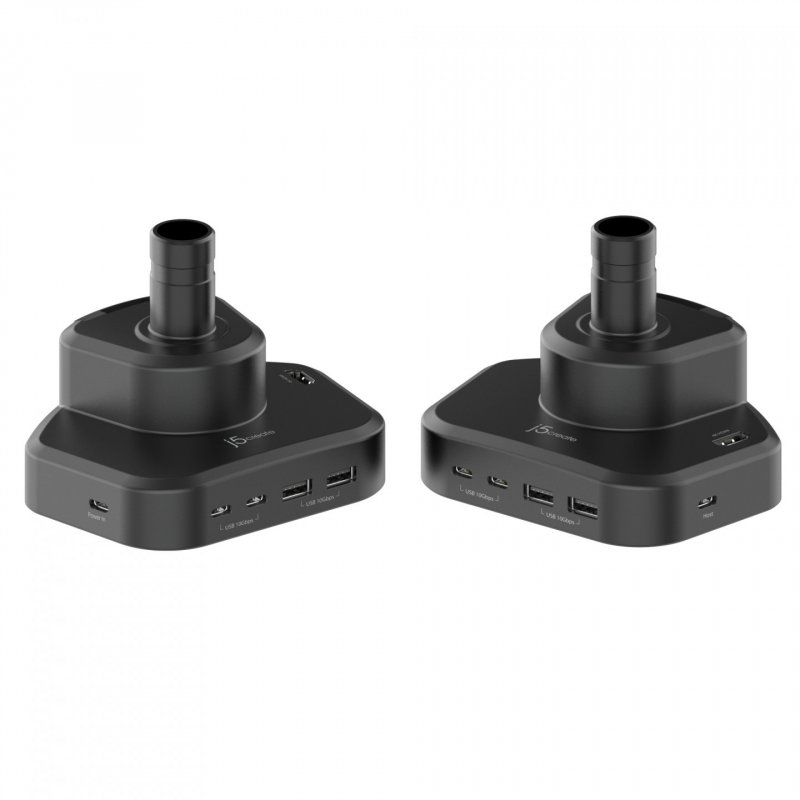 j5create JTSA301 Ergonomic Monitor Mount with Dock, Black