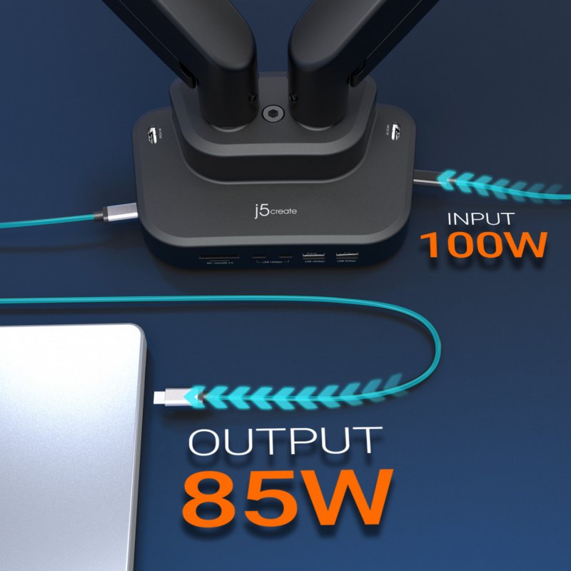 j5create JTSA302-N support d'écran plat pour bureau 81,3 cm (32") Noir