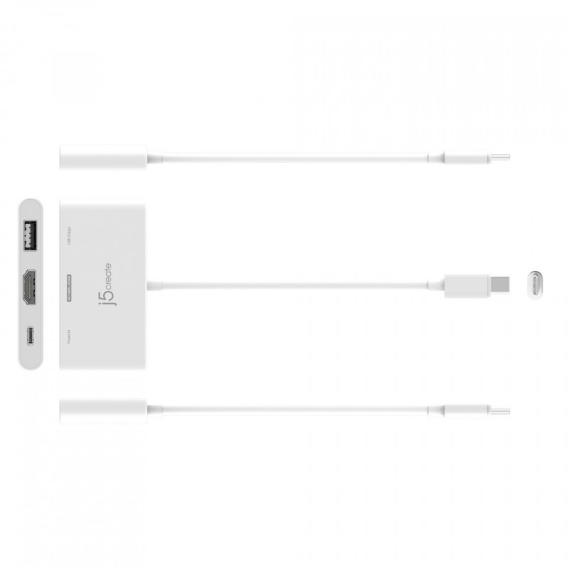 j5create JCA399 USB-C to HDMI™ 4K144Hz & USB™ 3.2 with Power Delivery 100W, Black