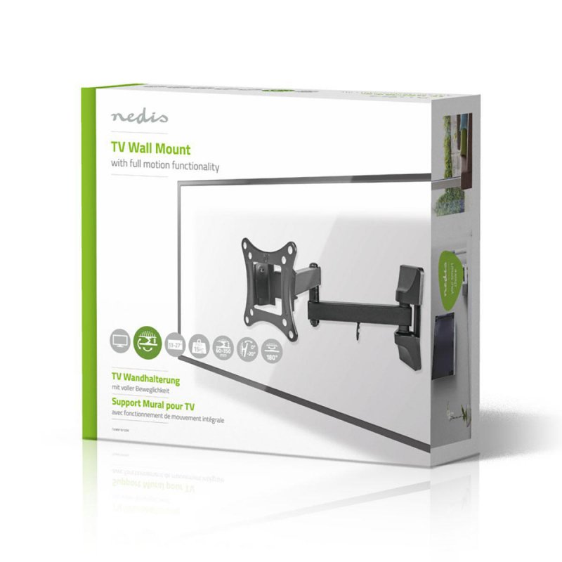 Nedis TVWM1510BK support pour téléviseur 68,6 cm (27") Noir