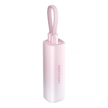 Powerbank 5000mAh Vention FHWR0 20W USB-C to lightning cable (pink)