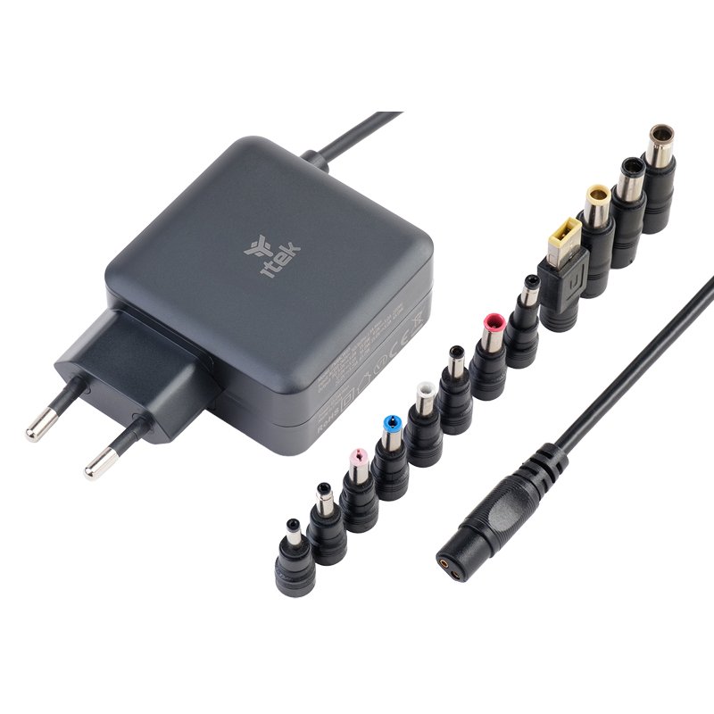 itek ITNBAW65 chargeur d'appareils mobiles Ordinateur portable Noir Secteur Intérieure