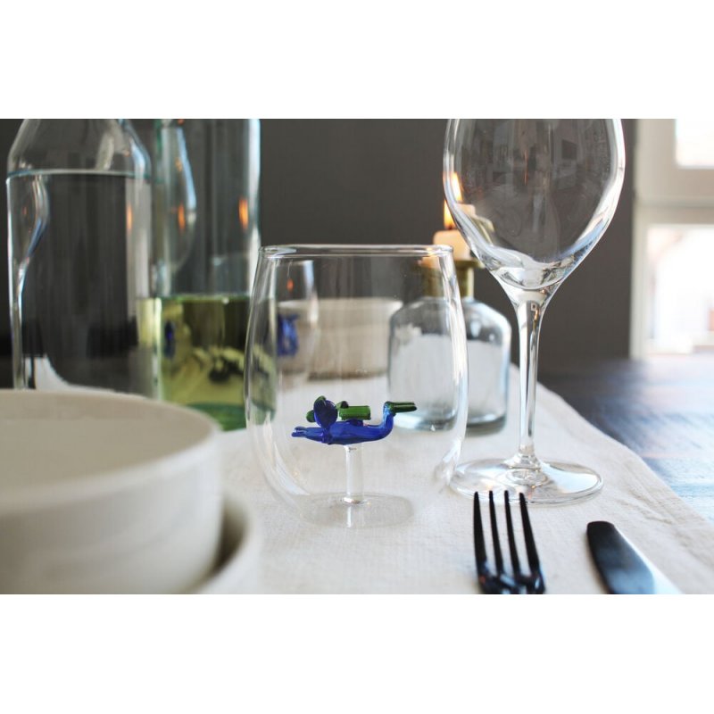 Winkee - Drinking Glasses - Handmade Scuba Diver