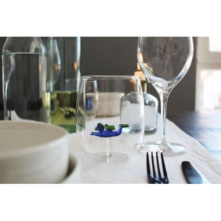 Winkee - Drinking Glasses - Handmade Scuba Diver