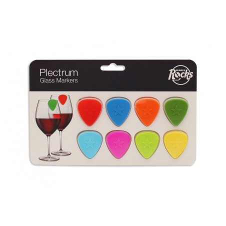 Winkee - Drinks Markers - Plectrum Glass Markers - Set of 8