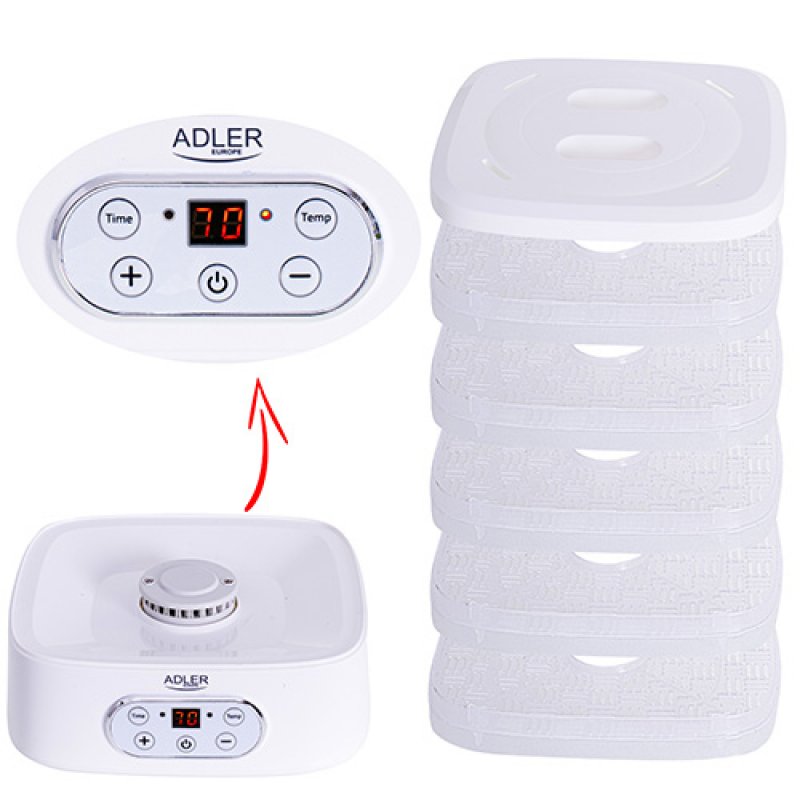 Adler AD 6658 déshydrateur alimentaire Blanc 230 W