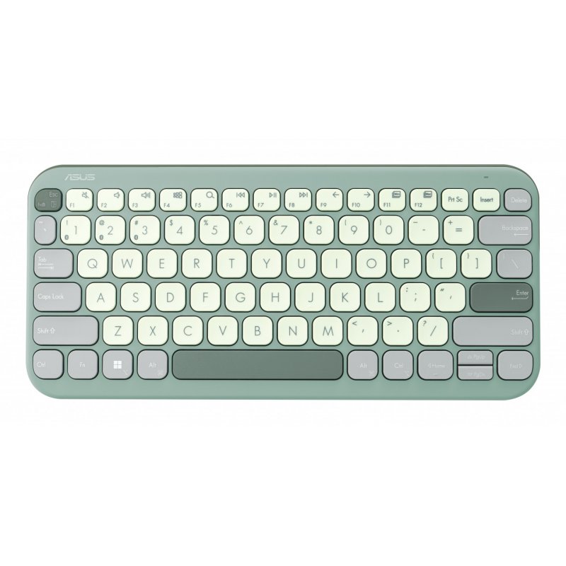 ASUS Marshmallow KW100 keyboard Home Bluetooth Green, Grey, White