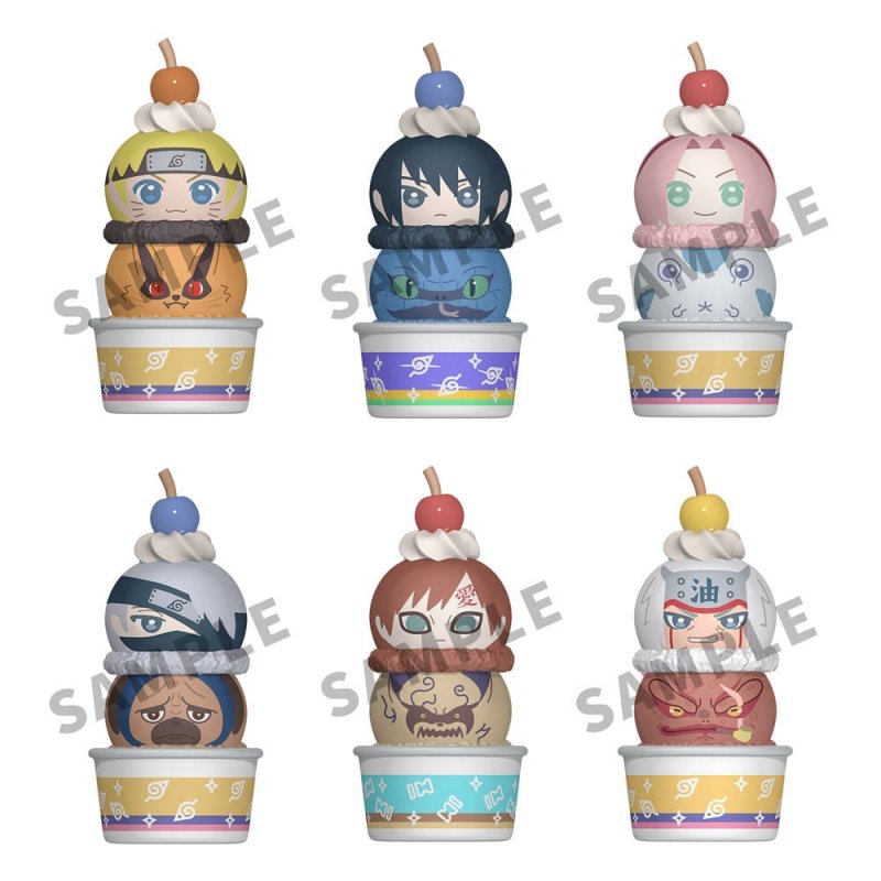 Naruto Shippuden pack 6 trading figures Tsumichen Stack up & Change 8 cm (with gift)