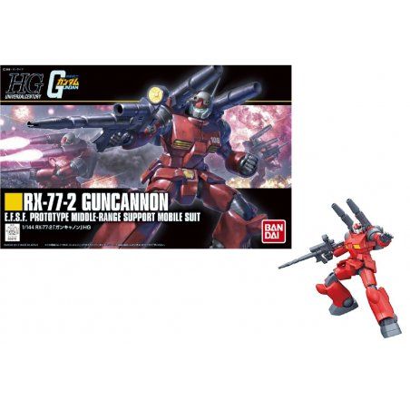 GUNDAM - Model Kit - HG 1/144 - RX-77-2 Guncannon - 13CM