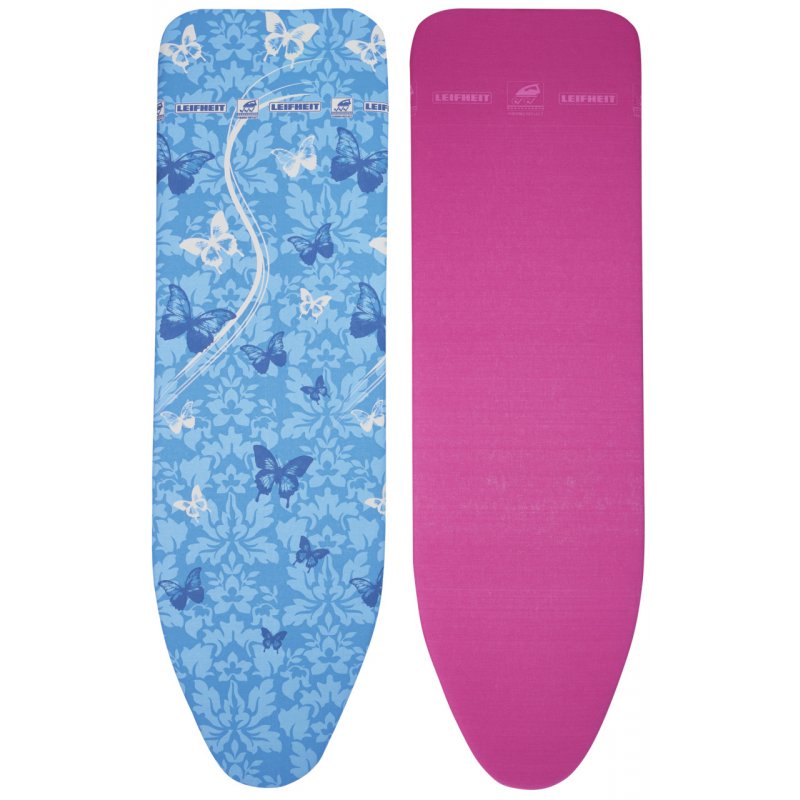 Leifheit 71608 housse de table de repassage Couche supérieure de housse de planche à repasser Bleu, Rose