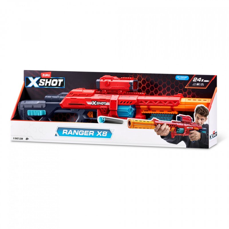 X-Shot Excel Ranger X8 Blaster (24 Darts) ZURU