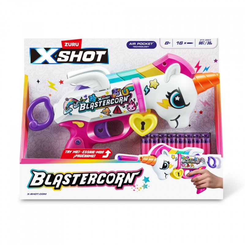 STOCKICX1 - X-Shot Blastercorn (16 fléchettes) ZURU