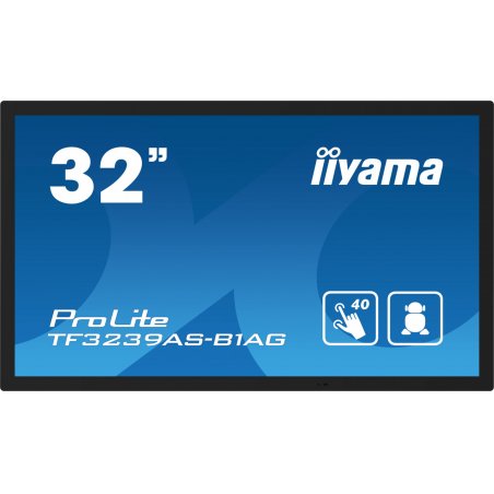 iiyama TF3239AS-B1AG Signage Display Digital signage flat panel 80 cm (31.5") LED 500 cd/m² 2.4K Ultra HD Black