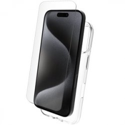 PACK COQUE SOUPLE VERRE TREMPE IPHONE 16 PLUS