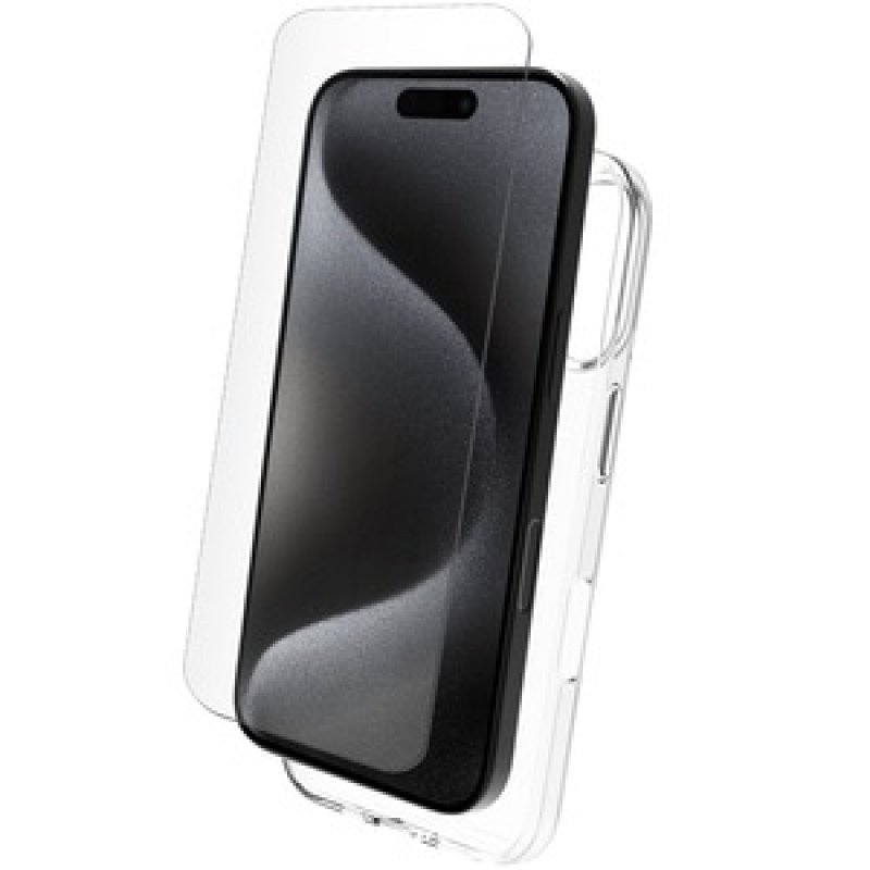 PACK COQUE SOUPLE VERRE TREMPE IPHONE 16 PLUS