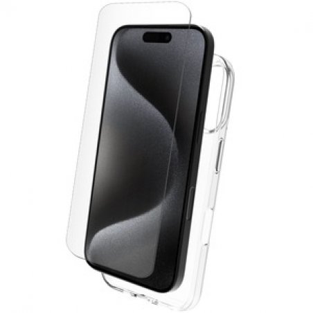 PACK COQUE SOUPLE VERRE TREMPE IPHONE 16 PLUS