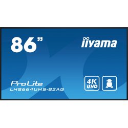 iiyama LH8664UHS-B2AG Signage Display Digital signage flat panel 2.18 m (86") Wi-Fi 500 cd/m² 4K Ultra HD Black