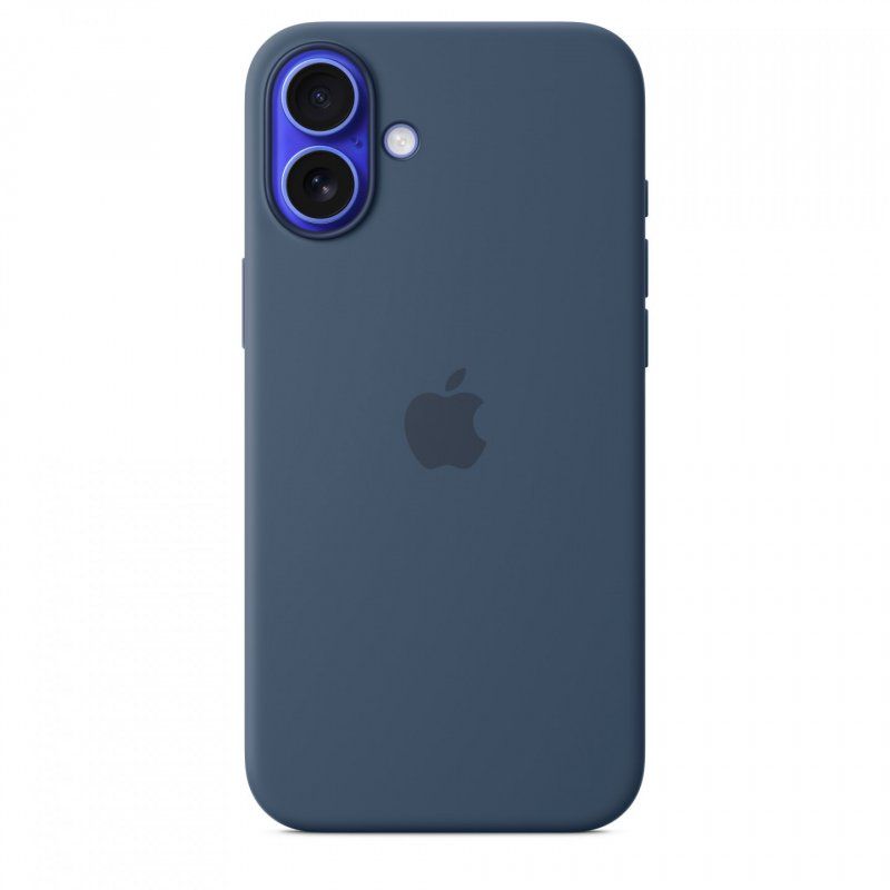 IPHONE 16 PLUS SILICONE CASE WITH MAGSAFE - DENIM