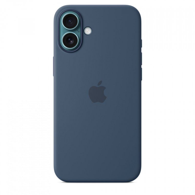 Apple Coque en silicone avec MagSafe pour iPhone 16 Plus - Denim