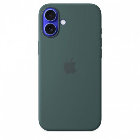 Apple Coque en silicone avec MagSafe pour iPhone 16 Plus - Vert lacustre