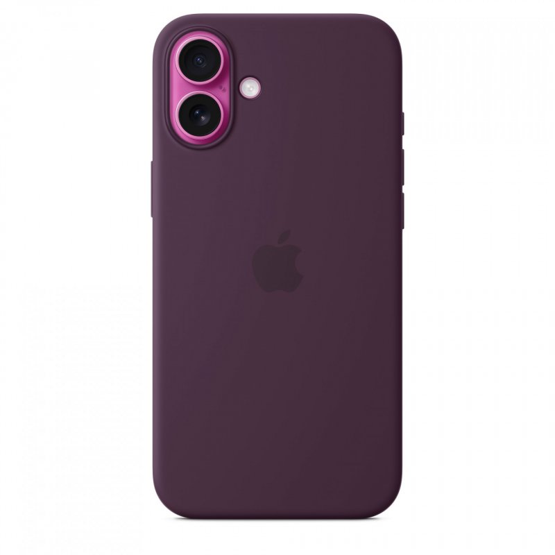 IPHONE 16 PLUS SILICONE CASE WITH MAGSAFE - PLUM