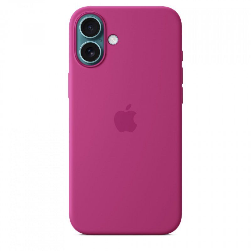 IPHONE 16 PLUS SILICONE CASE WITH MAGSAFE - FUCHSIA