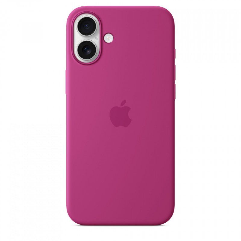IPHONE 16 PLUS SILICONE CASE WITH MAGSAFE - FUCHSIA