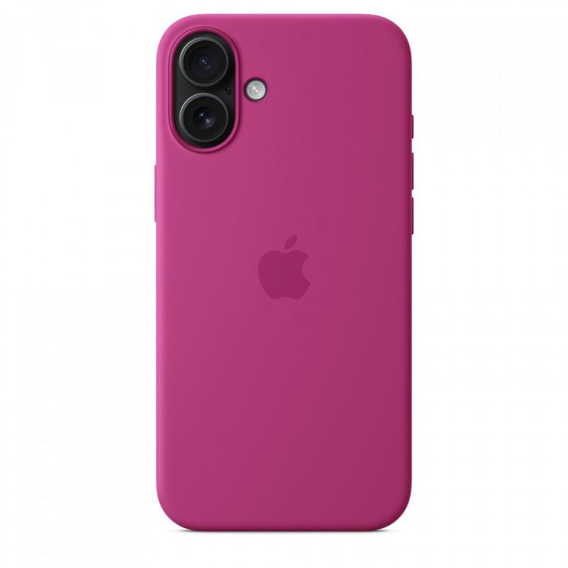 IPHONE 16 PLUS SILICONE CASE WITH MAGSAFE - FUCHSIA