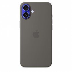 IPHONE 16 PLUS SILICONE CASE WITH MAGSAFE - STONE GRAY