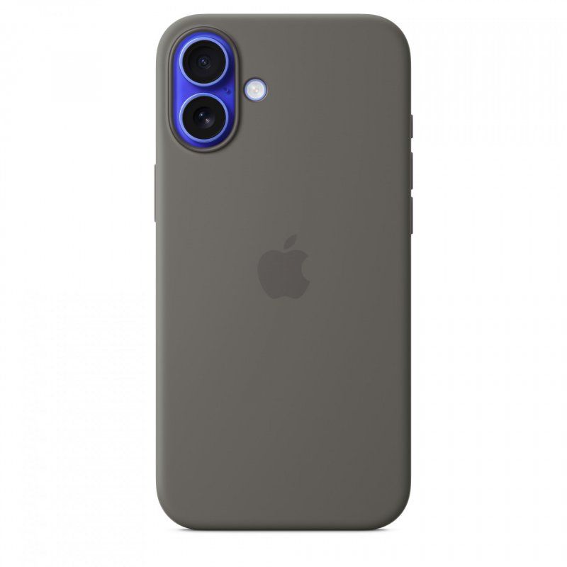 IPHONE 16 PLUS SILICONE CASE WITH MAGSAFE - STONE GRAY