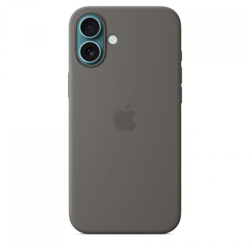 IPHONE 16 PLUS SILICONE CASE WITH MAGSAFE - STONE GRAY