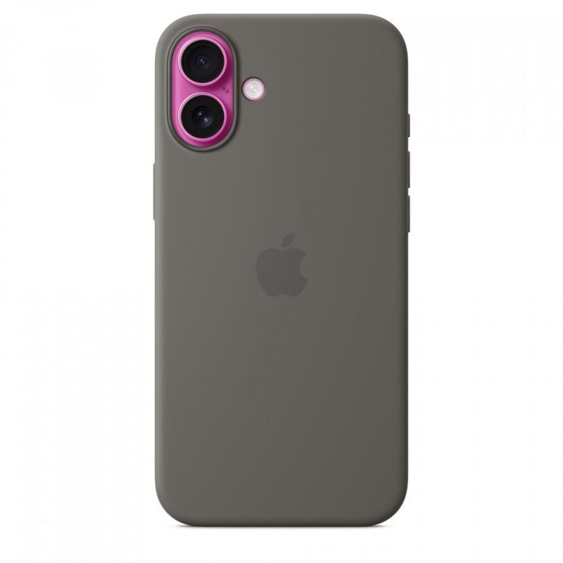 IPHONE 16 PLUS SILICONE CASE WITH MAGSAFE - STONE GRAY
