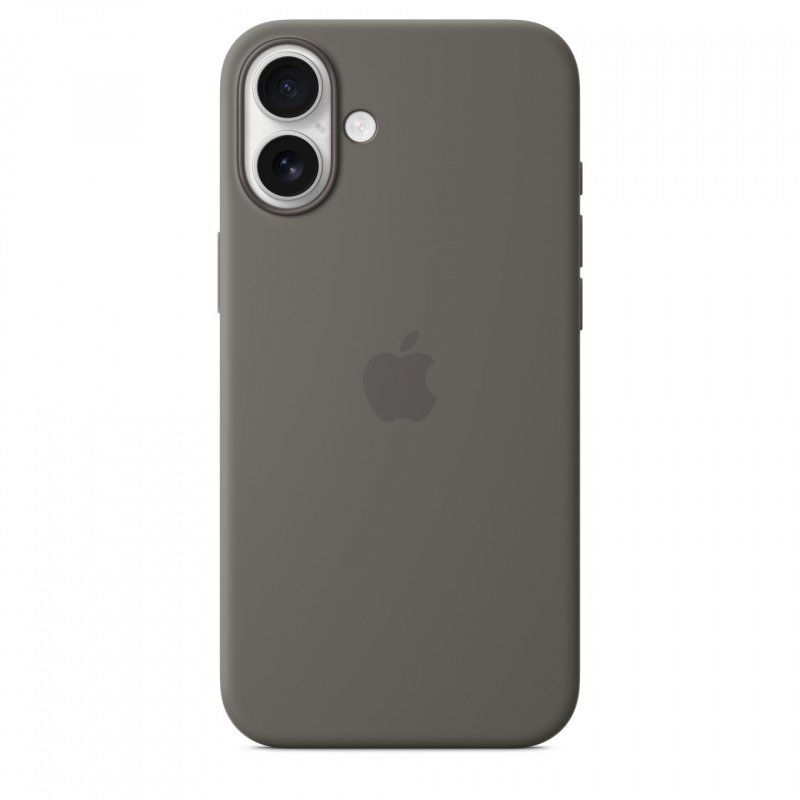 IPHONE 16 PLUS SILICONE CASE WITH MAGSAFE - STONE GRAY