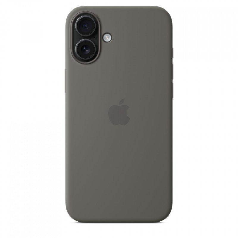 IPHONE 16 PLUS SILICONE CASE WITH MAGSAFE - STONE GRAY
