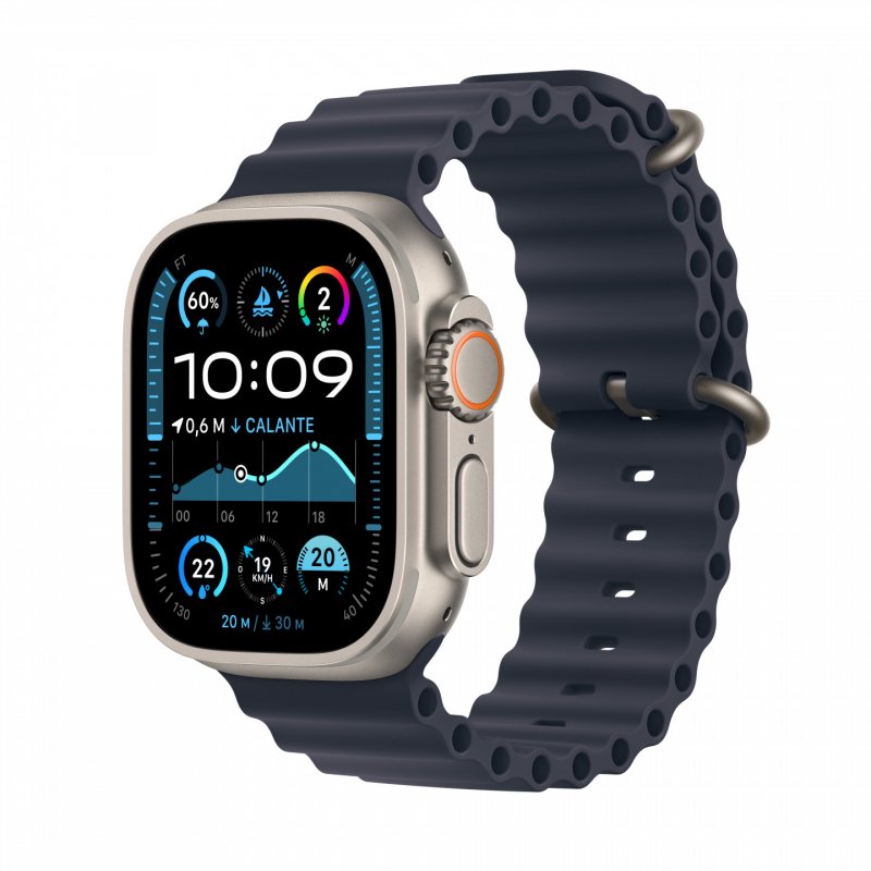 Apple Watch Ultra 2 OLED 49 mm Numérique 410 x 502 pixels Écran tactile 4G Titane GPS (satellite)