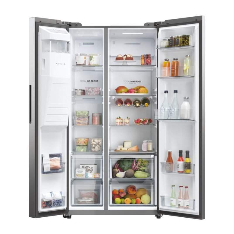 Haier Side by side Refrigerator HSW59F18EIMM (601L inox)