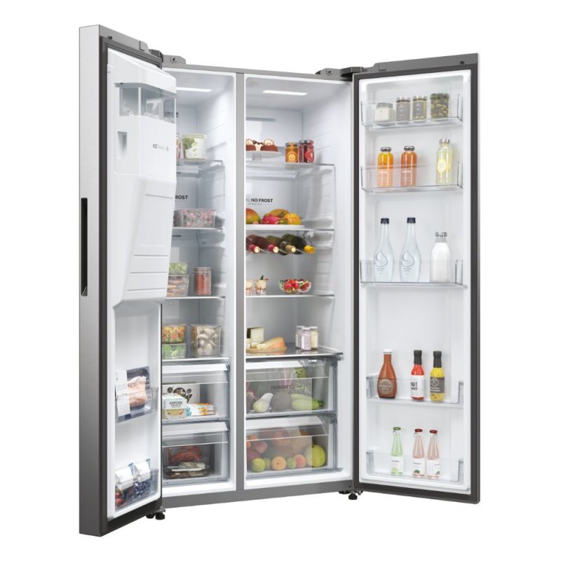 Haier Side by side Refrigerator HSW59F18EIMM (601L inox)